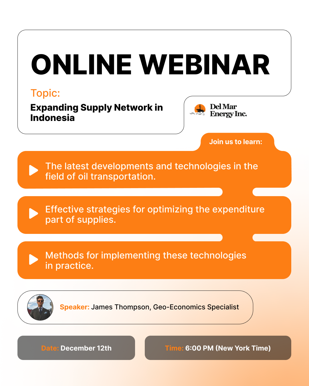 Online Webinar: Expanding Supply Network to Indonesia