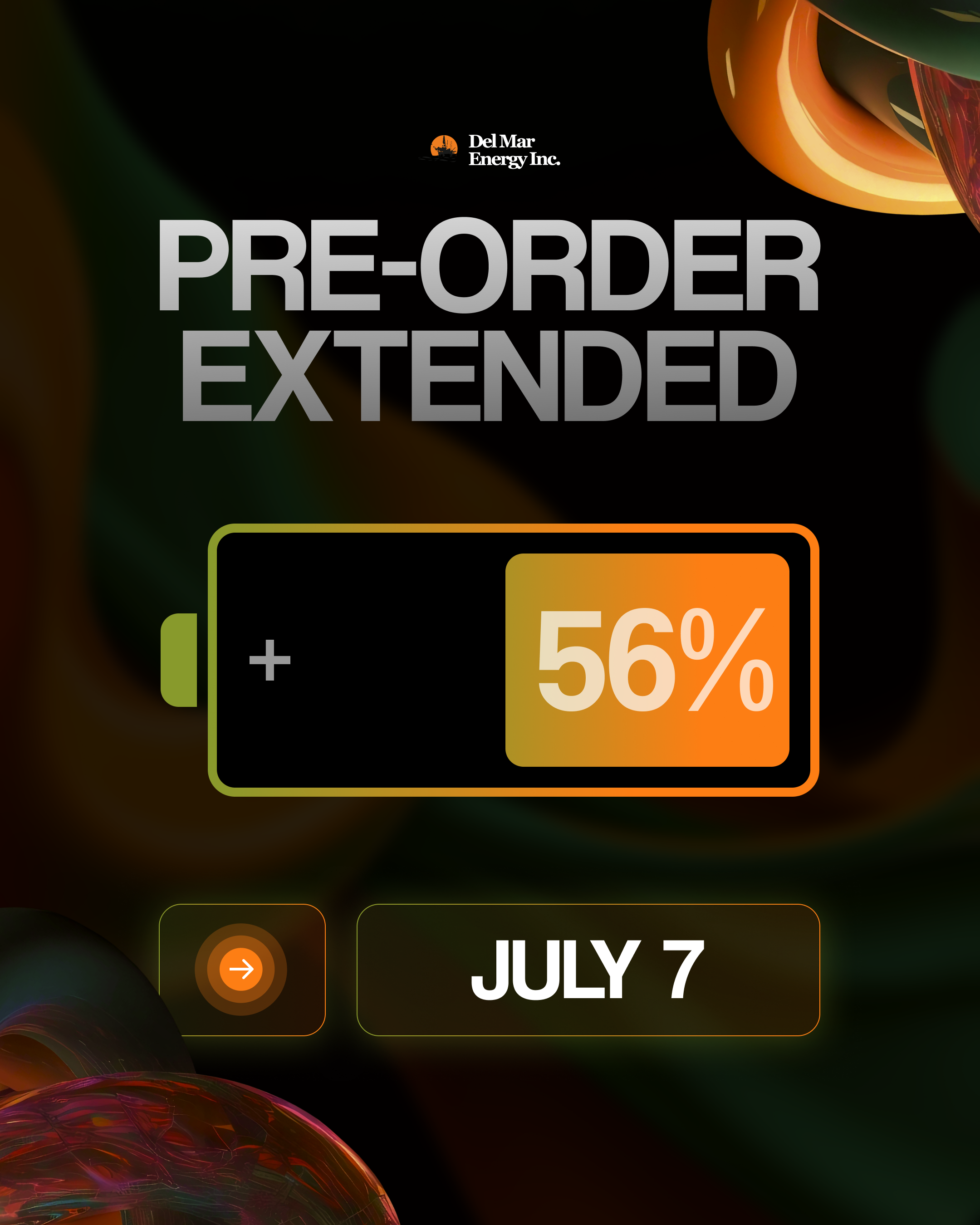PRE-ORDER EXTENDED